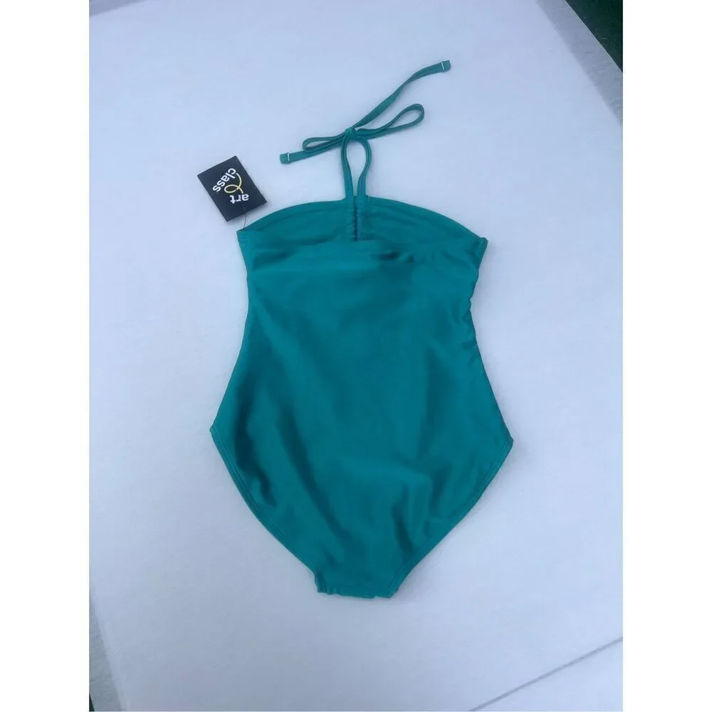 Art Class Girls' Shining Bright Solid One Piece Swimsuit size 8